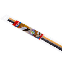 Paraspifferi per porte STAFF - con spazzola fissa - 100 cm - pvc rigido - trasparente - Geko