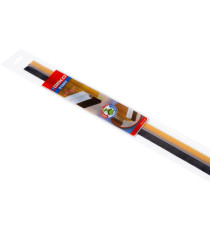 Paraspifferi per porte STAFF - con spazzola fissa - 100 cm - pvc rigido - trasparente - Geko