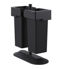 Portarifiuti MODULA - da terra - con contenitore - doppio - 85 x 35,5 x 97,5 cm - 53+53 L - antracite - Stilcasa