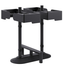 Portarifiuti MODULA - da terra - con reggisacco - quadruplo - 85 x 78 x 97,5 cm - 90+90+90+90 L - antracite - Stilcasa