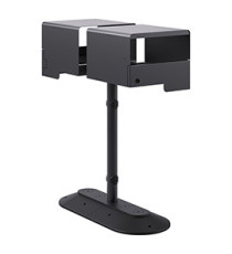 Portarifiuti MODULA - da terra - coperto - con reggisacco - doppio - 41,5 x 90 x 107,5 cm - 120+120 L - antracite - Stil