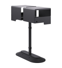 Portarifiuti MODULA - da terra - coperto - con reggisacco - doppio - 41,5 x 90 x 107,5 cm - 120+120 L - antracite - Stil