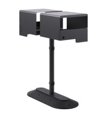 Portarifiuti MODULA - da terra - coperto - con reggisacco - doppio - 41,5 x 90 x 107,5 cm - 120+120 L - antracite - Stil