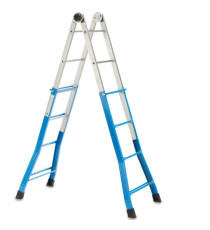 Scala telescopica Everest - 4+4 gradini - acciaio - X-Robust