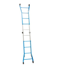 Scala telescopica Everest - 4+4 gradini - acciaio - X-Robust