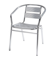 Sedia attesa - alluminio - 54 x 59 x 74 cm - Verdelook