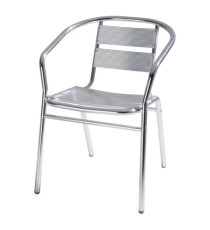 Sedia attesa - alluminio - 54 x 59 x 74 cm - Verdelook