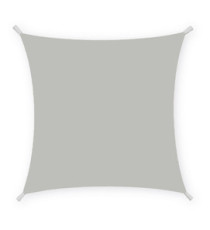 Tenda a vela quadrata ombreggiante - 3 x 3 m - PL - cenere - X-Robust