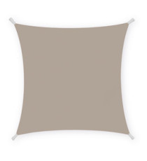 Tenda a vela quadrata ombreggiante - 3 x 3 m - PL - tortora - X-Robust