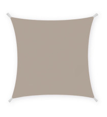 Tenda a vela quadrata ombreggiante - 3 x 3 m - PL - tortora - X-Robust