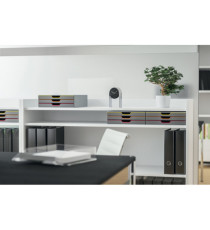 Cassettiera Varicolor portamonitor - 28 x 9,5 x 35,6 cm - 3 cassetti - Durable