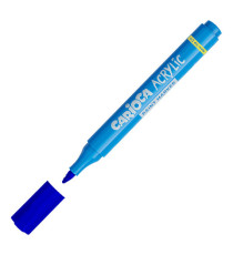 Marcatore Paint Marker acrilico - punta maxi - blu - Carioca - conf. 8 pezzi