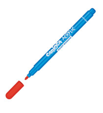 Marcatore Paint Marker acrilico - punta media - colori assortiti - Carioca - conf. 12 pezzi