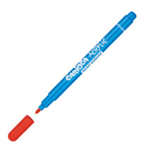 Marcatore Paint Marker acrilico - punta media - colori assortiti - Carioca - conf. 12 pezzi