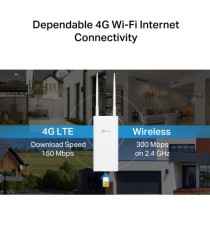 Router OUTDOOR -  4G Wi-Fi 300Mbps - Tp-Link