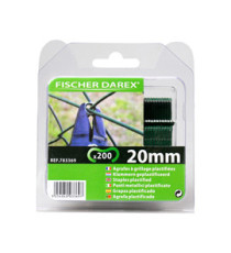 Punti per reti - 20 mm - verdi - Fischer Darex - conf. 200 punti