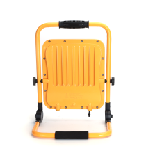Faro led portatile da cantiere ricaricabile 100W 2200 lumen 6500K luce fredda IP65 - L304xW56xH385mm - orientabile a 360 gradi
