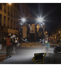 Faro led portatile da cantiere con cavo 30W 2700 lumen 6500K luce fredda IP65 - L240xW183xH38 mm - orientabile a 360 gradi