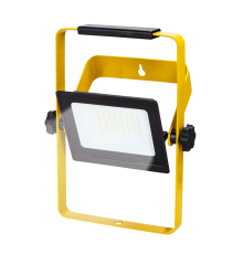 Faro led portatile da cantiere con cavo 30W 2700 lumen 6500K luce fredda IP65 - L240xW183xH38 mm - orientabile a 360 gradi