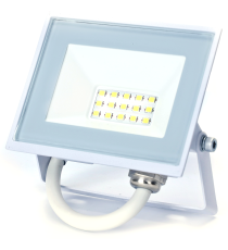 Faro led 20W bianco 1800 lumen luce fredda 6500K, ultrasottile IP65 Dimensioni: L111xW87xH27mm Serie 07