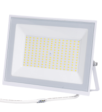 Faro led 100W bianco 9000 lumen luce fredda 6500K, ultrasottile IP65 Dimensioni: L246xW179xH28mm Serie 07