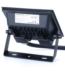 Faro led 10W nero 900 lumen luce fredda 6500K, ultrasottile IP65 Dimensioni: L103xW77xH27mm Serie 07