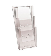 Portadepliant da parete triplo - 3 tasche A4 - trasparente