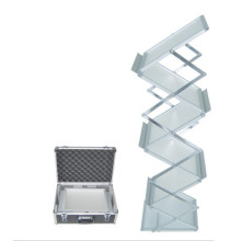 Portadepliant ripiegabile Zac - 5 ripiani A4