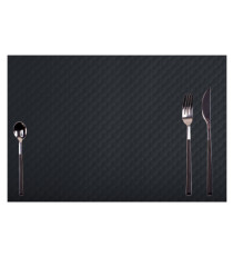 Tovaglietta monouso Tiss Lack - 30 x 40 cm - carta - nero - Pro Nappe - conf. 500 pezzi