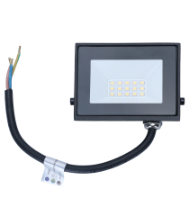 Faro led 20W nero 1800 lumen luce naturale 4000K, ultrasottile IP65 Dimensioni: L111xW87xH27mm Serie 07