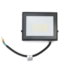 Faro led 30W nero 2700 lumen luce fredda 6500K, ultrasottile IP65 Dimensioni: L142xW112xH27mm Serie 07