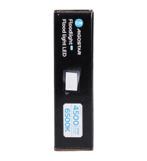 Faro led 50W nero 4500 lumen luce fredda 6500K, ultrasottile IP65 Dimensioni: L180xW118xH27mm Serie 07