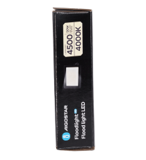 Faro led 50W nero 4500 lumen luce naturale 4000K, ultrasottile IP65 Dimensioni: L180xW118xH27mm Serie 07