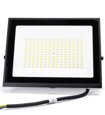 Faro led 100W nero 9000 lumen luce naturale 4000K, ultrasottile IP65 Dimensioni: L246xW179xH28mm Serie 07