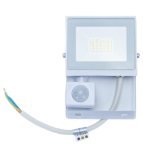 Faro led 20W con sensore bianco 1800 lumen luce naturale 4000K IP65 L111xW147xH52mm Serie 07 sens crepuscolare e movimento