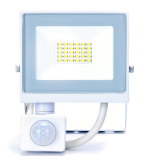 Faro led 20W con sensore bianco 1800 lumen luce naturale 4000K IP65 L111xW147xH52mm Serie 07 sens crepuscolare e movimento