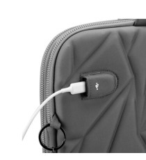 Borsa porta notebook Vacallo 16 - PET - grigio chiaro - SWISS Digital DESIGN