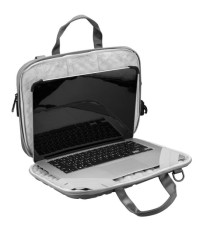 Borsa porta notebook Vacallo 16 - PET - grigio chiaro - SWISS Digital DESIGN
