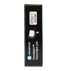 Faro led 30W con sensore, nero 2700 lumen luce naturale 4000K IP65 L142xW172xH52mm Serie 07 sens crepuscolare e movimento