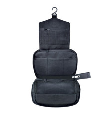 Beauty case appendibile Explora - 52 x 22 cm aperto - tessuto - nero - Lebez