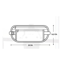 Cintura da viaggio Explora - 25 x 14,5 cm - tessuto - azzurro - Lebez