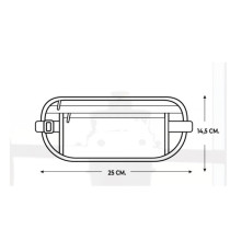 Cintura da viaggio Explora - 25 x 14,5 cm - tessuto - nero - Lebez