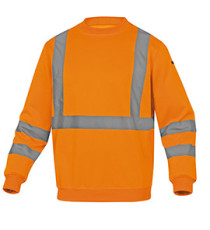 Felpa sportiva Astral - alta visibilità - tg. S - arancio fluo - Deltaplus