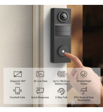 Mini videocampanello a batteria 2K - TD20 - TP-LINK