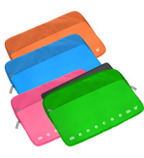 Porta laptop in tessuto Monocromo - 36 x 25 x 1 cm - colori assortiti - Pigna