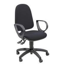 Sedia operativa Jupiter - con braccioli - nero - Unisit