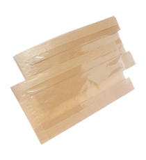 Sacchetto per alimenti - con finestra - 20 x 34 cm - carta kraft - avana - Viva - conf. 500 pz