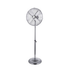 Ventilatore Cromo da terra - 3 velocità - 60 W - pala diametro 45 cm - 45 x 45 x 170 cm - metallo cromato - CFG