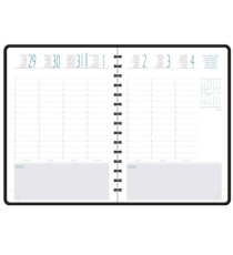 Agenda 16 mesi All-in-One 2027 - copertina Exaweek - 15 x 21 cm - blu navy - Quo Vadis