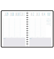 Agenda 16 mesi All-in-One 2027 - copertina Exaweek - 15 x 21 cm - nero - Quo Vadis